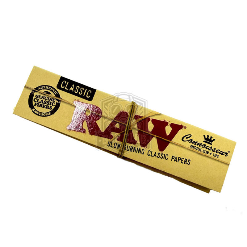RAW Slow Burning Classic Papers (King Size Slim + Tips)