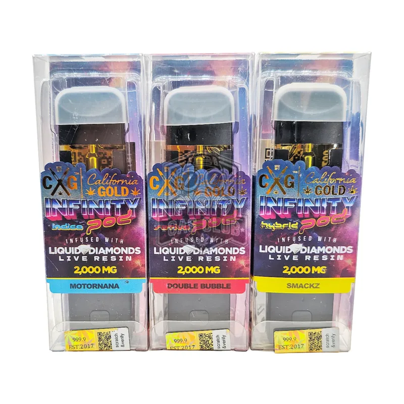 California Gold Live Resin Liquid Diamonds Infinity Pod – 2g